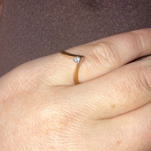 14K Gold Ring With Diamond